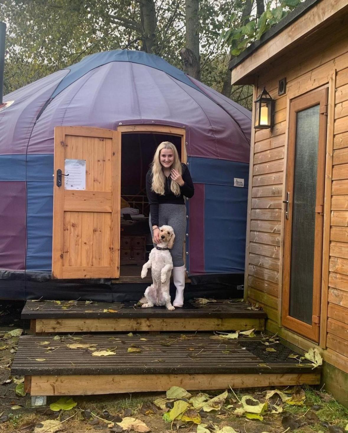 Orchard View Yurt & Hot Tub Somerset Weston-super-Mare Exteriör bild
